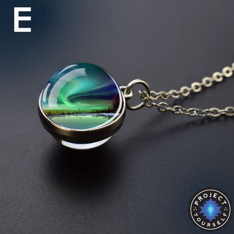 Aurora Polar Lights Ball Necklace