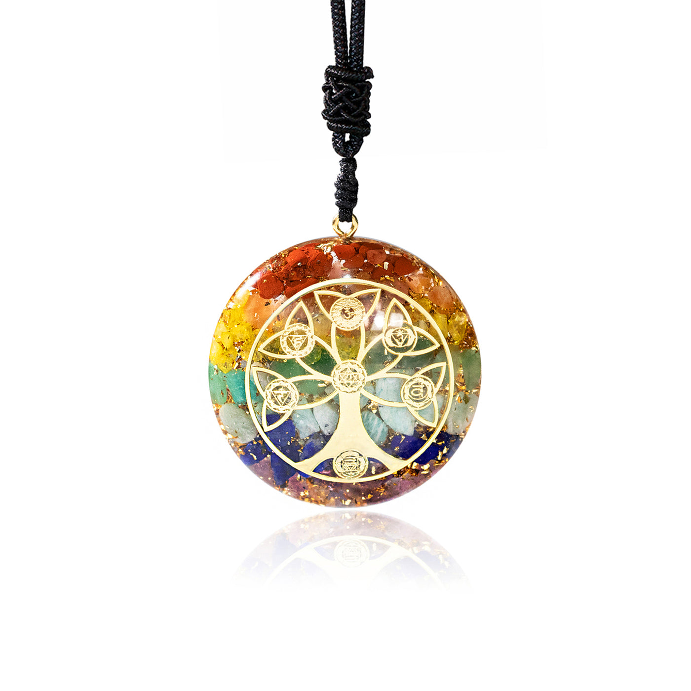 Chakra Balancing Tree Of Life Orgone Necklace