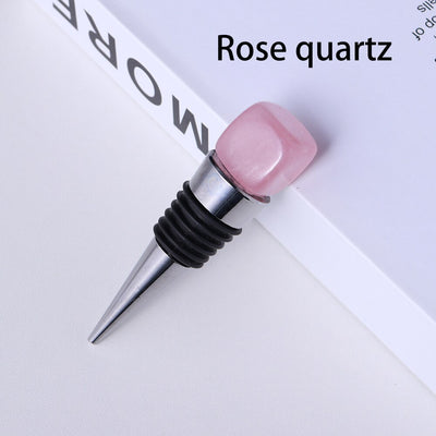 Square Crystal Gem Wine Stopper