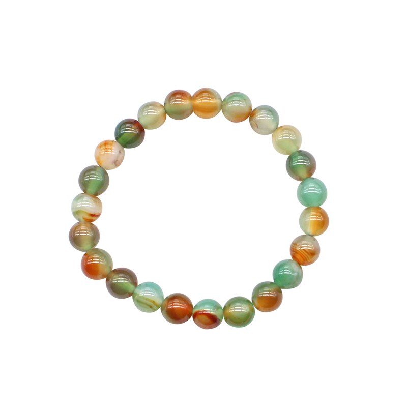 Heart Of Serenity Peacock Agate Bracelet