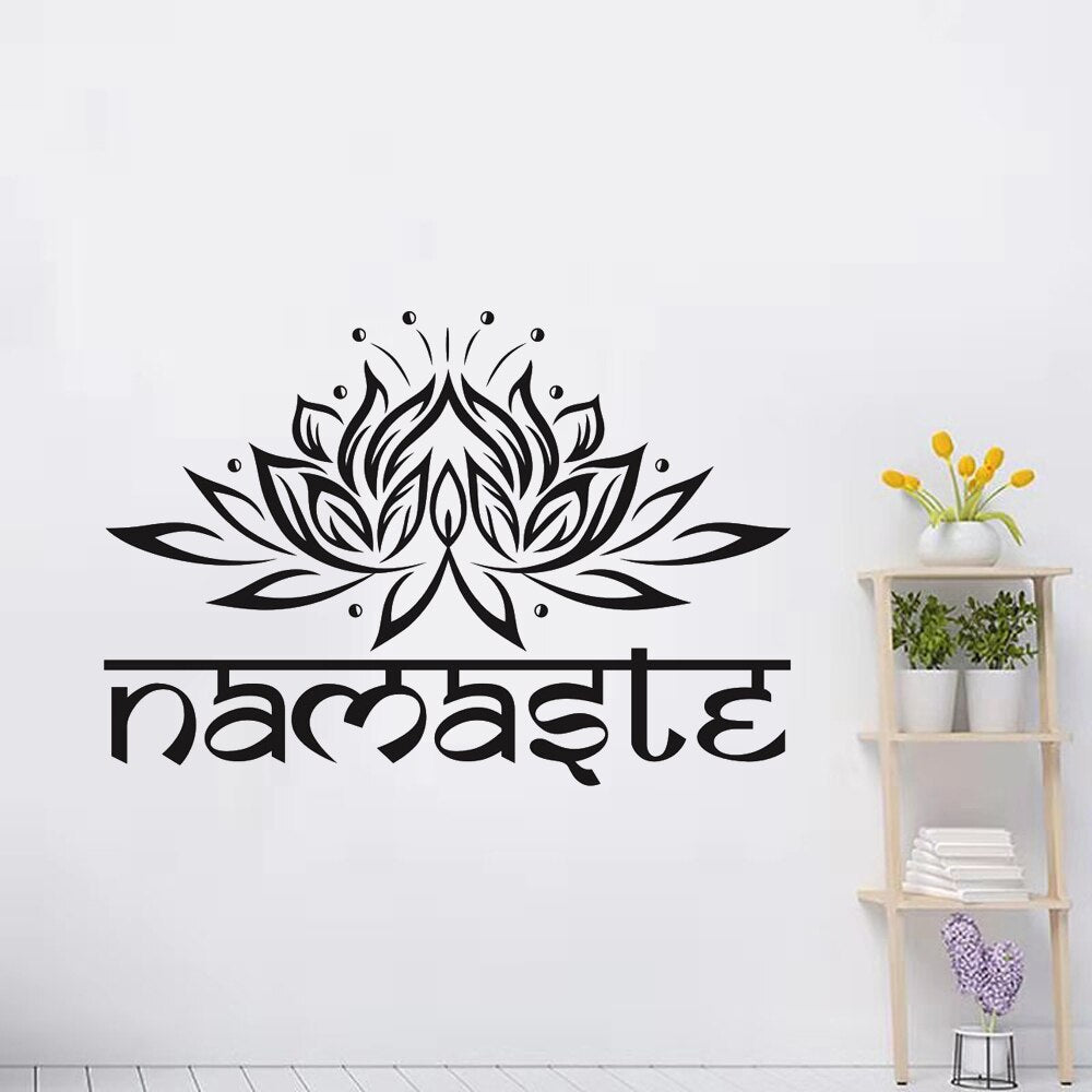 Namaste Heart Opening Wall Decal