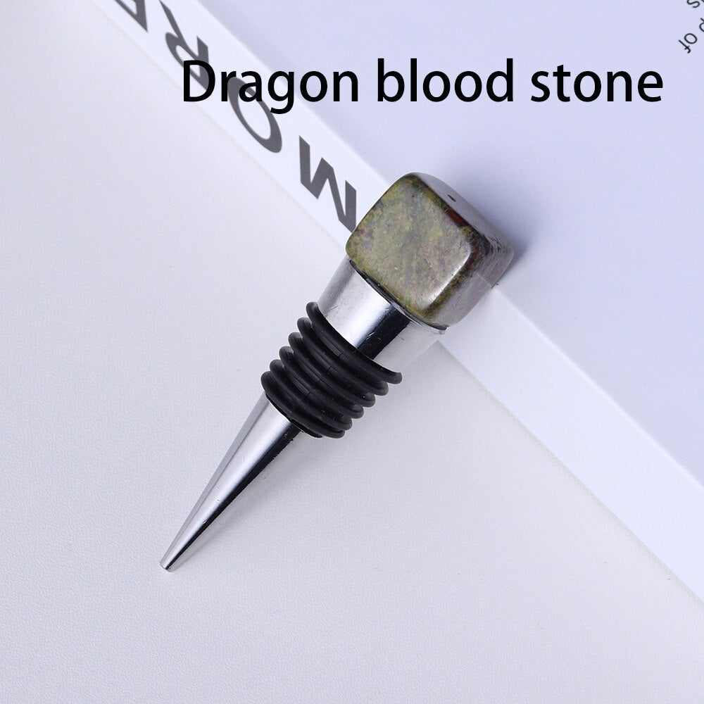 Square Crystal Gem Wine Stopper