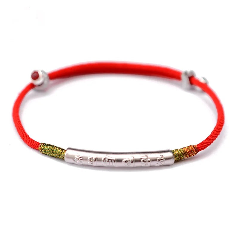 Tibetan Lucky Life Force Red String Bracelet