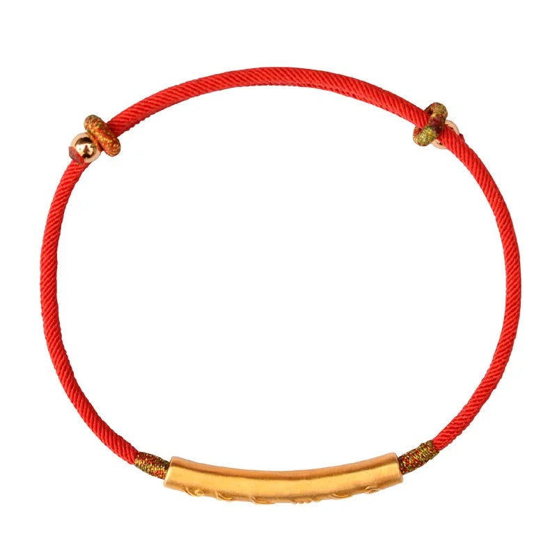 Tibetan Lucky Life Force Red String Bracelet