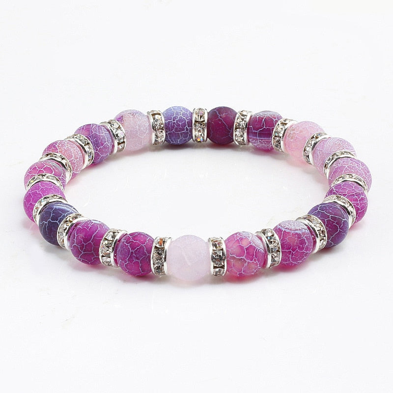 Crystal Beaded Chakra Yoga Bracelet