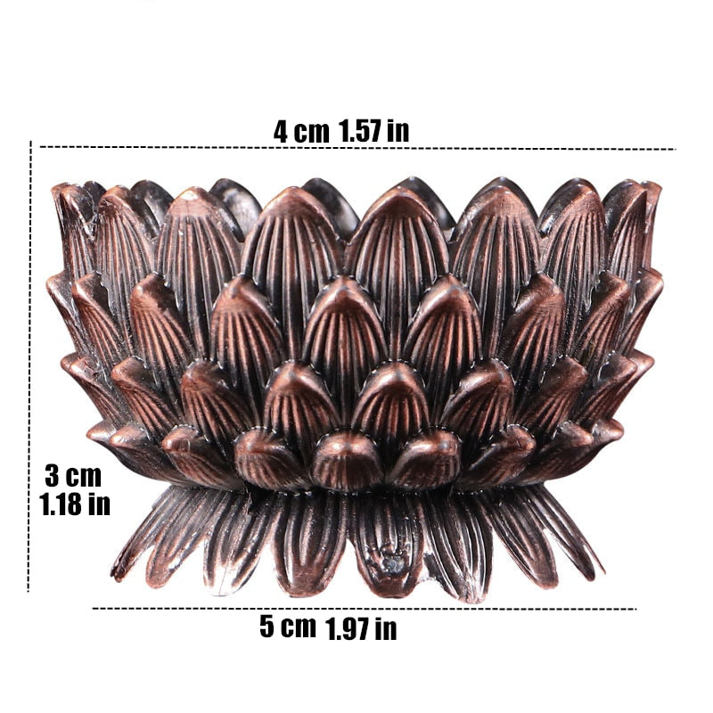 Peaceful Flame Lotus Candle Holder