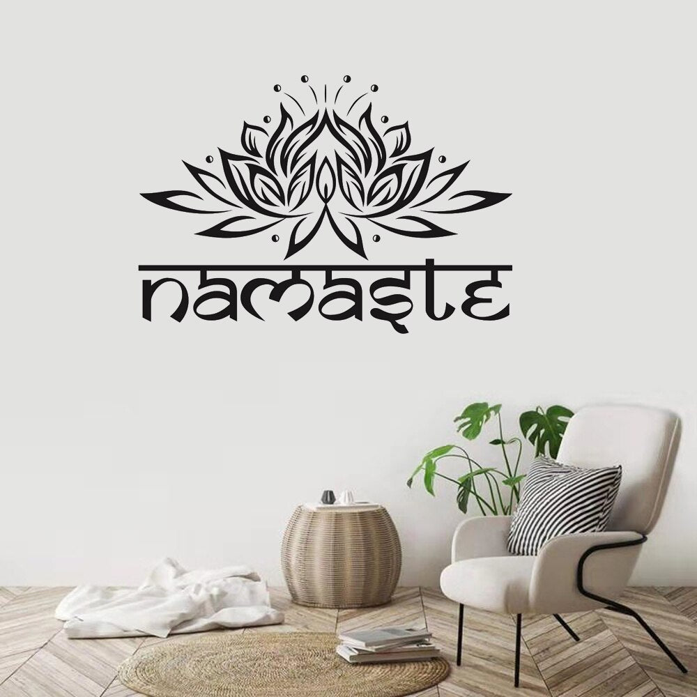 Namaste Heart Opening Wall Decal