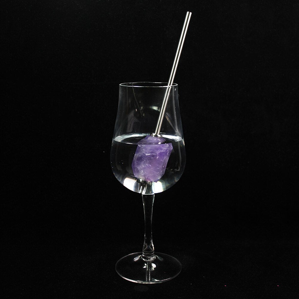 Reusable Natural Crystal Straw