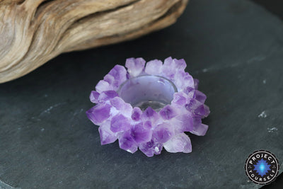 Soul Illumination Amethyst Candle Holder