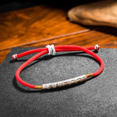 Tibetan Lucky Life Force Red String Bracelet