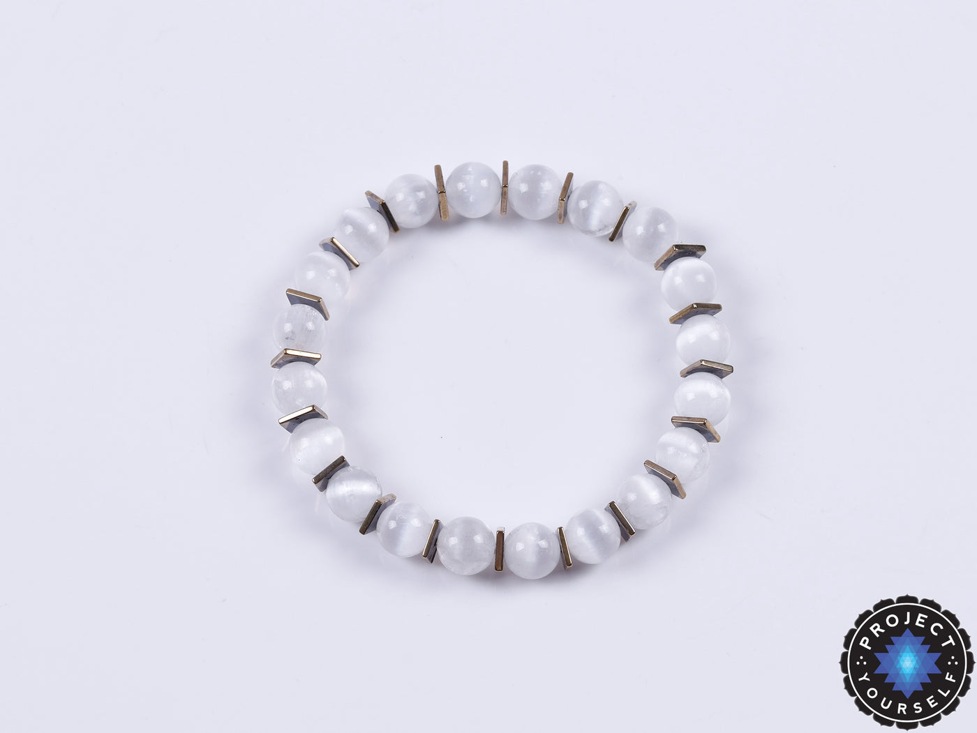 Moonstone & Hematite Cooling Bracelet