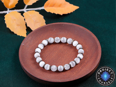 Moonstone & Hematite Cooling Bracelet