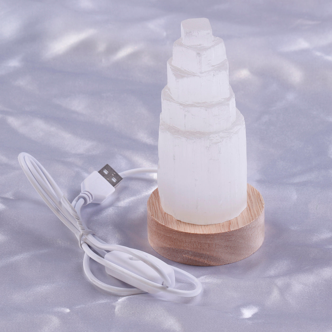 Blissful Balance Selenite Evening Lamp