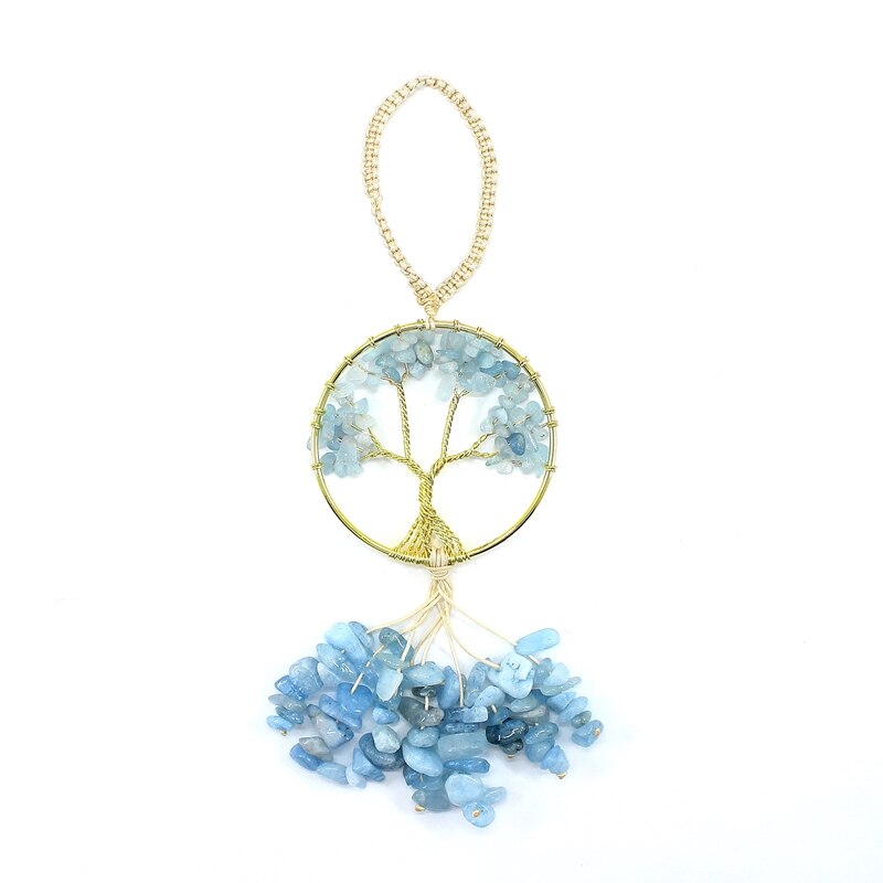 Tree of Life Quartz Hanging Pendant