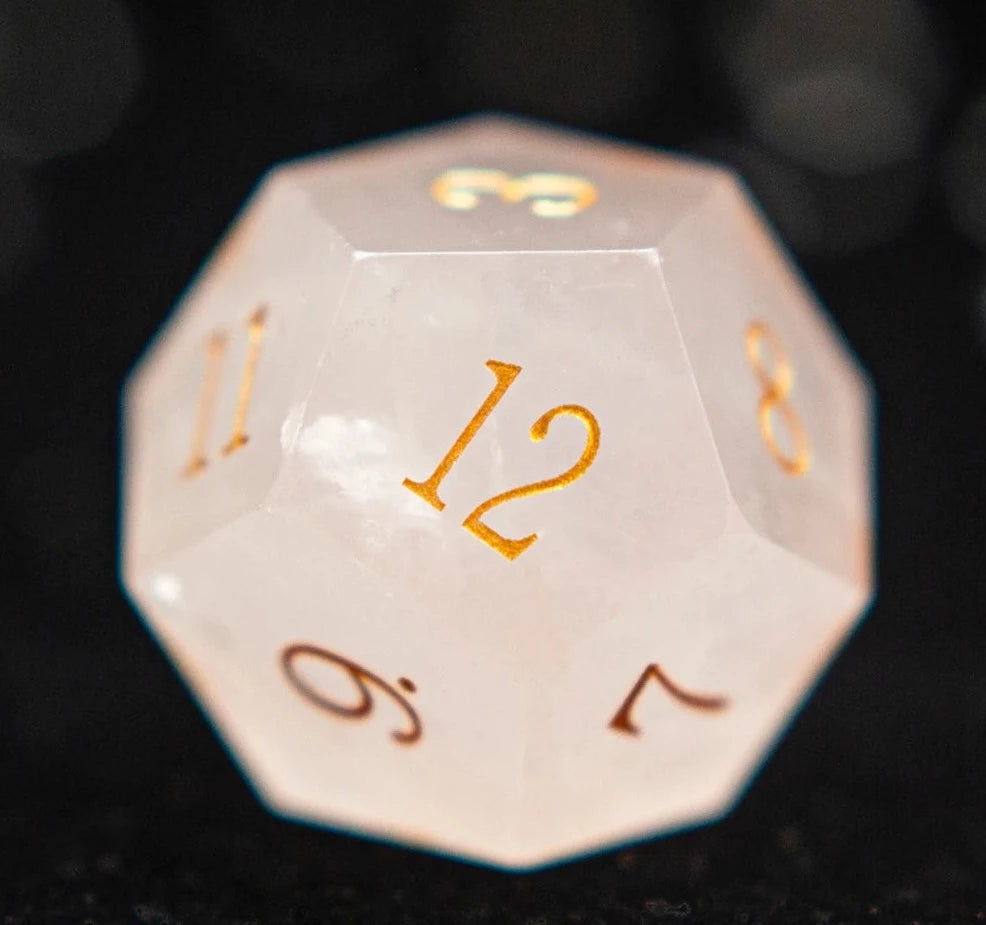 Love Guide Rose Quartz Dice