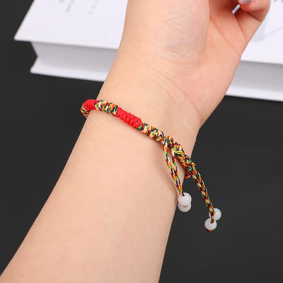 Lucky Weaved Buddhist Knots Bracelet