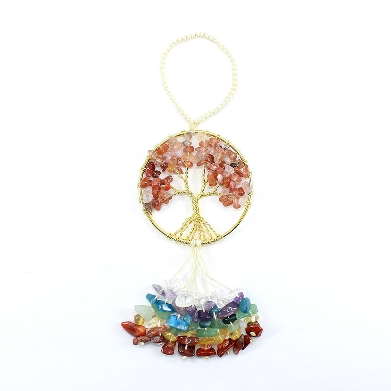 Tree of Life Quartz Hanging Pendant