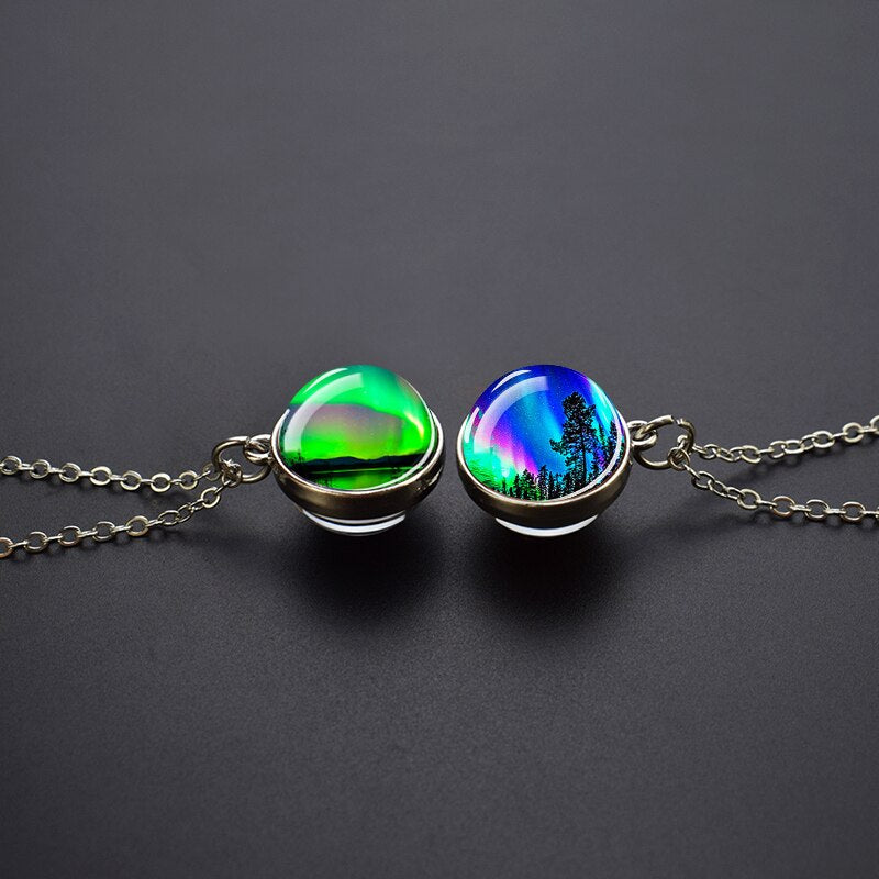 Aurora Polar Lights Ball Necklace