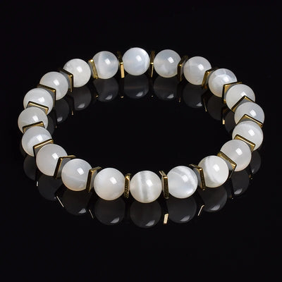 Moonstone & Hematite Cooling Bracelet