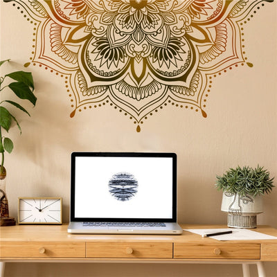 Lotus Mandala Metamorphosis Wall Decal