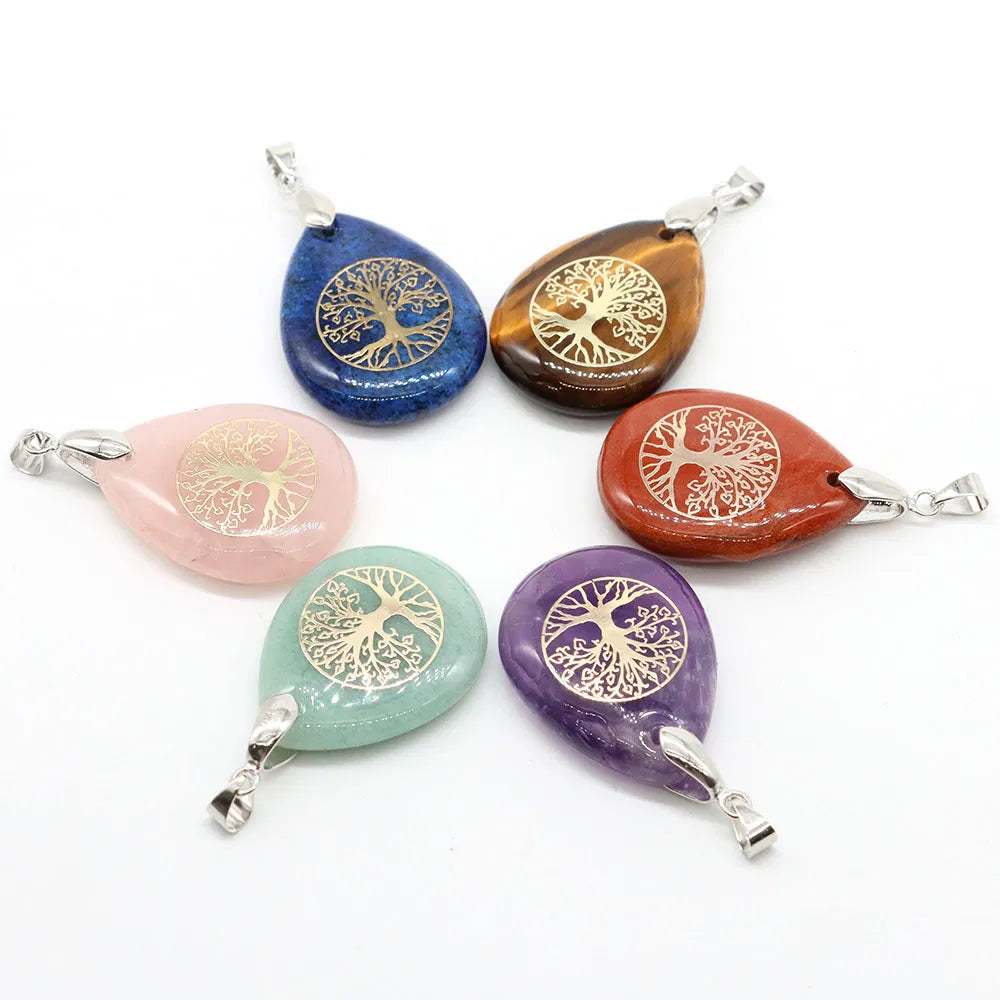 Tree of Life Drop Negativity Necklace