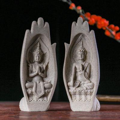 Buddha’s Twin Blessings Statue Set