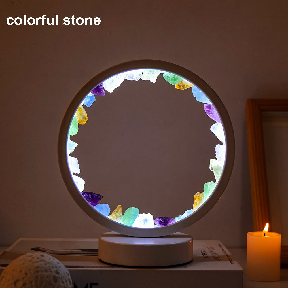 Circle Cluster Quartz Lamp