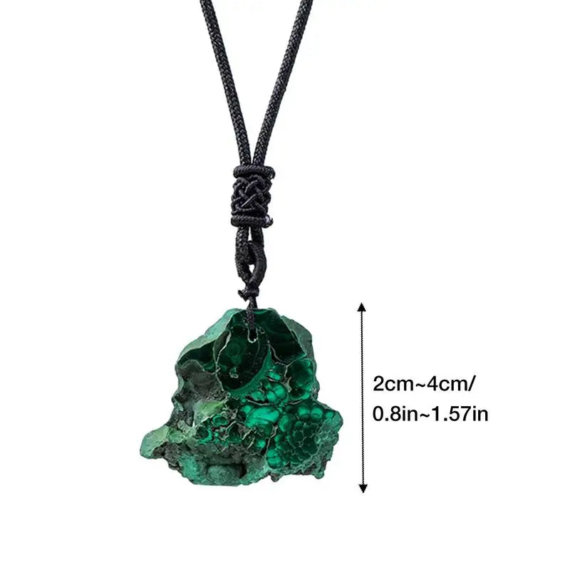 Rough Polished Malachite Necklace