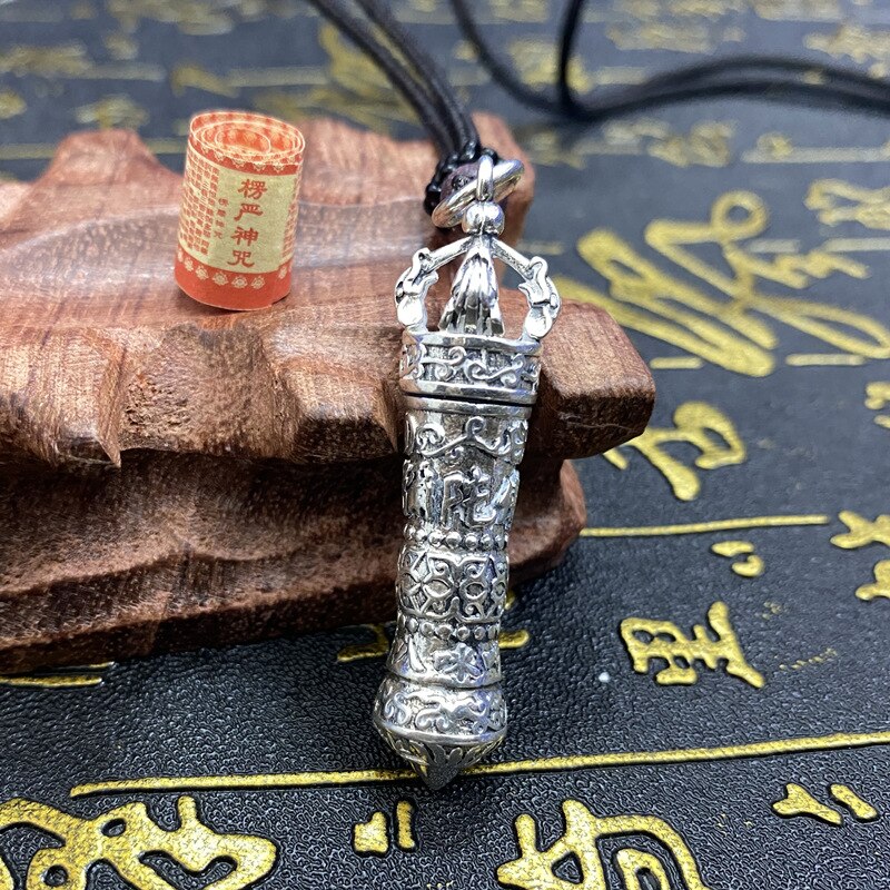 Retro Hollow Cylinder Necklace