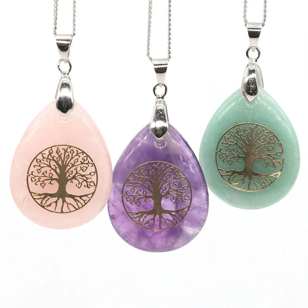 Tree of Life Drop Negativity Necklace