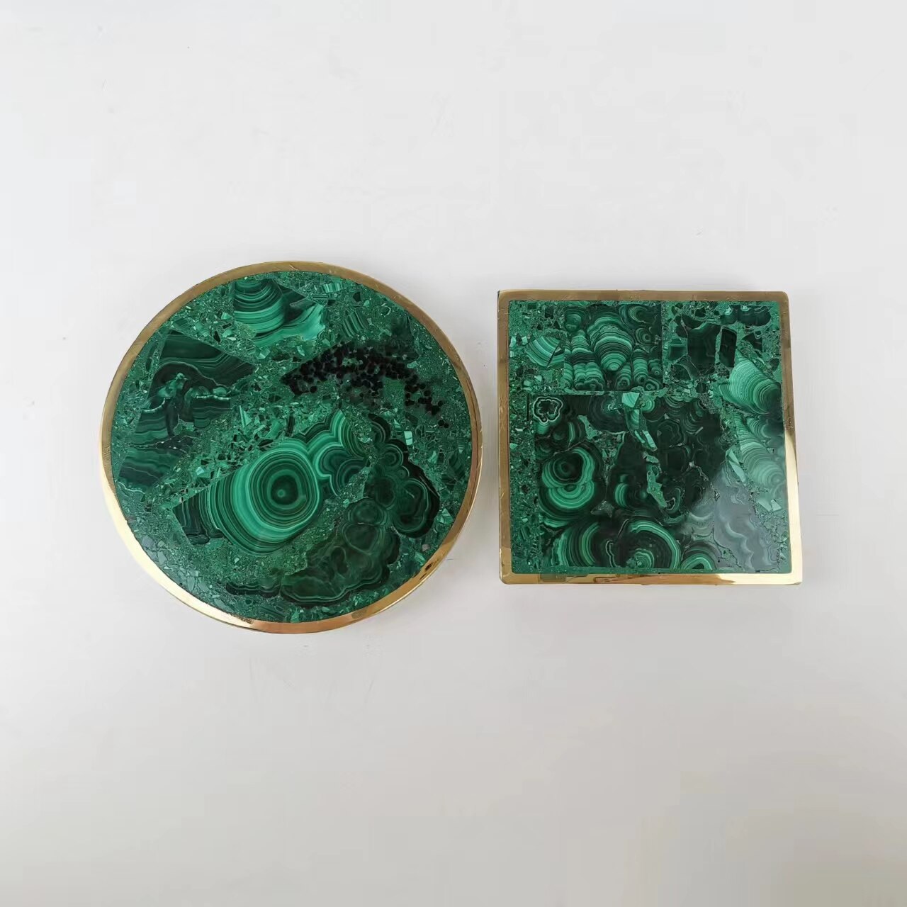 Nurturing Balance Malachite Coaster