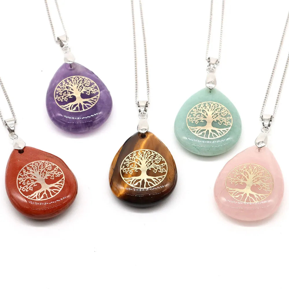 Tree of Life Drop Negativity Necklace