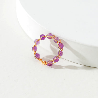 Natural Healing Beads Ring