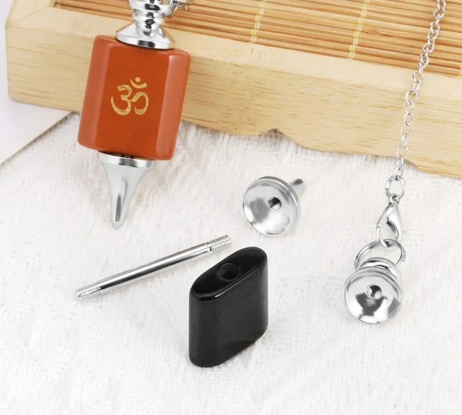 Natural Stone Shuttle Divination Pendulum