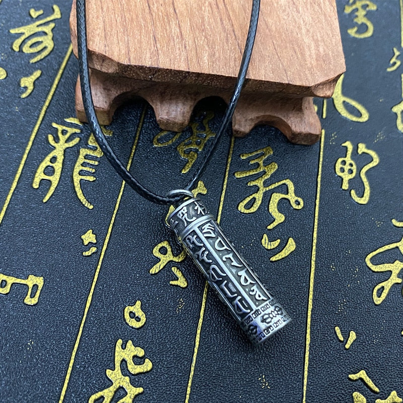 Retro Hollow Cylinder Necklace