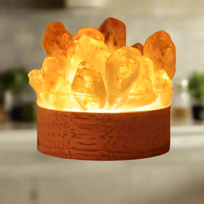 Crystal Healing Bud Cluster Lamp