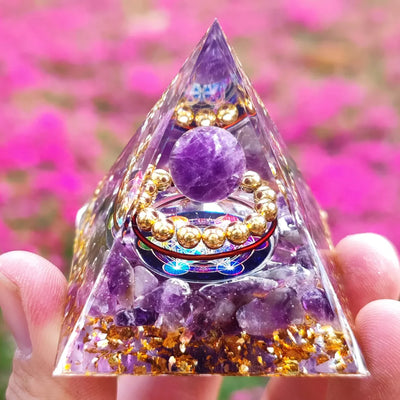 Amethyst Energy Generator Orgone Pyramid