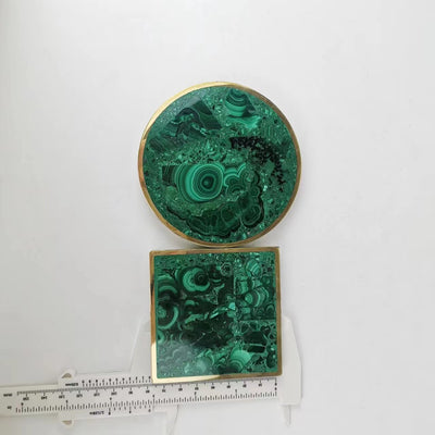 Nurturing Balance Malachite Coaster