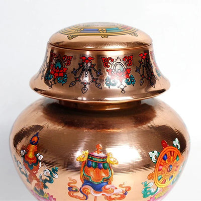 Pure Copper Tibetan Bottle