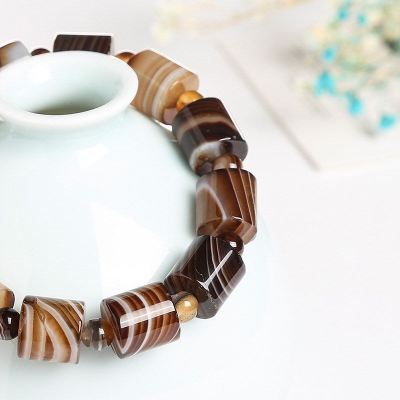 Javaphile Lace Agate Bracelets