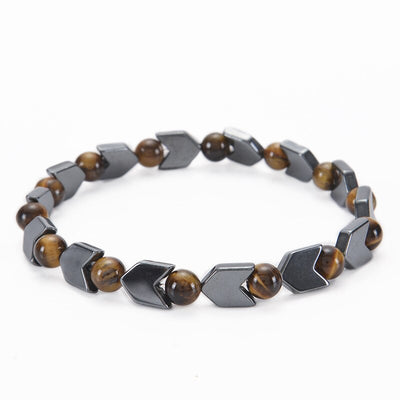 Hematite Tiger Eye Magnetic Bracelet