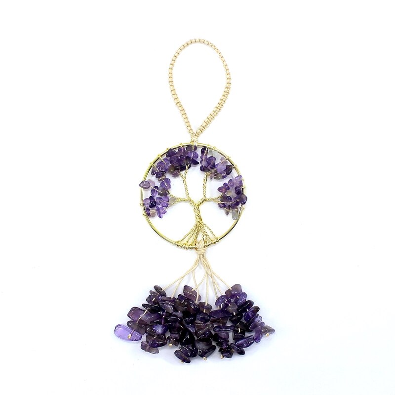 Tree of Life Quartz Hanging Pendant