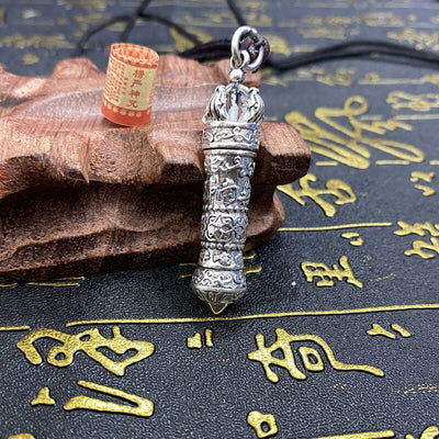 Retro Hollow Cylinder Necklace