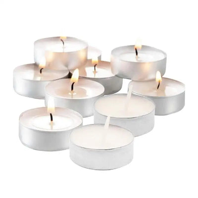 10 pcs Unscented Tea Light Candle