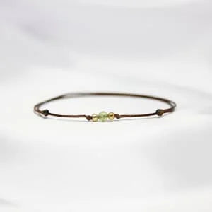 Cleopatra’s Treasure Adjustable Peridot Anklet/Bracelet