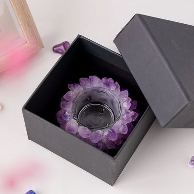 Soul Illumination Amethyst Candle Holder