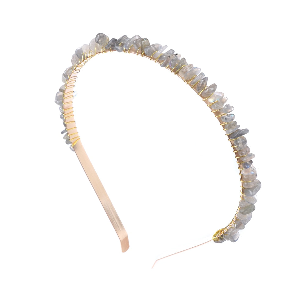 Calming Gemstone Hair Hoop