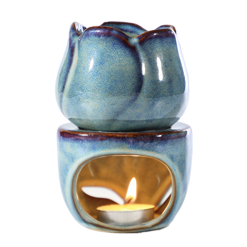 Ceramic Tulips Aromatherapy Burner