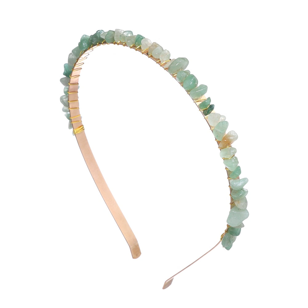 Calming Gemstone Hair Hoop