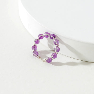 Natural Healing Beads Ring